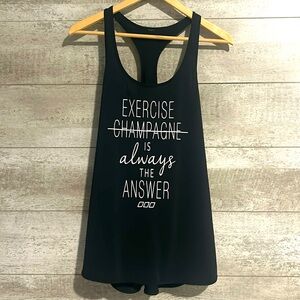 Women’s Exercise and Champagne Soft Black Workout Tank Top sz Medium